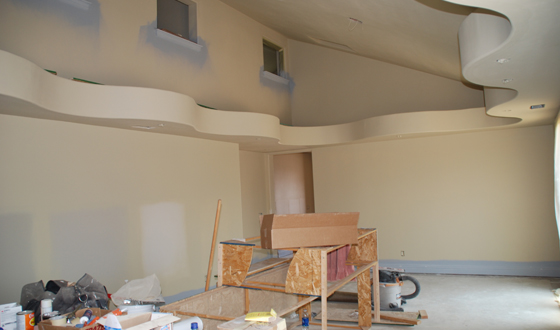 MVW General Contractors Inc. — Curved Ceiling — Framing Stage