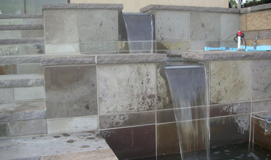 MVW General Contractors Inc. — Custom Stone Water Feature