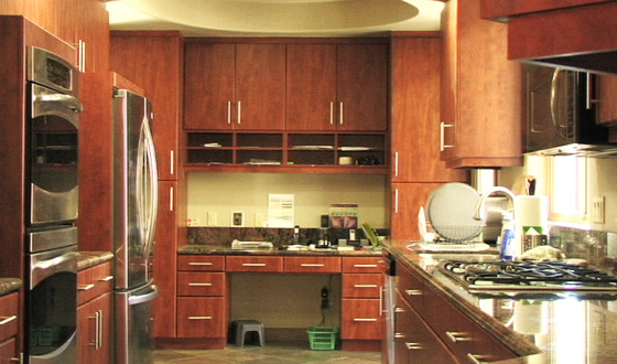 MVW General Contractors Inc. — New Build — Cherry Wood Kitchen
