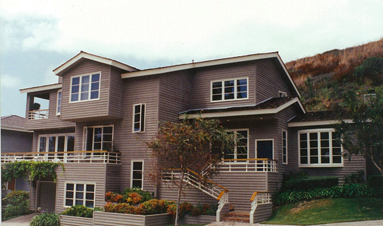 MVW General Contractors Inc. — Hillside Shingle Home — Front Elevation