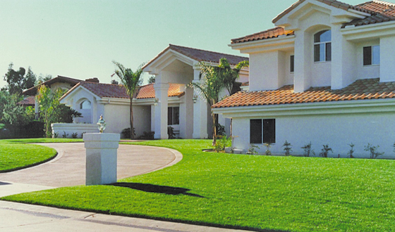 MVW General Contractors Inc. — Mediterranean Estate — Driveway View