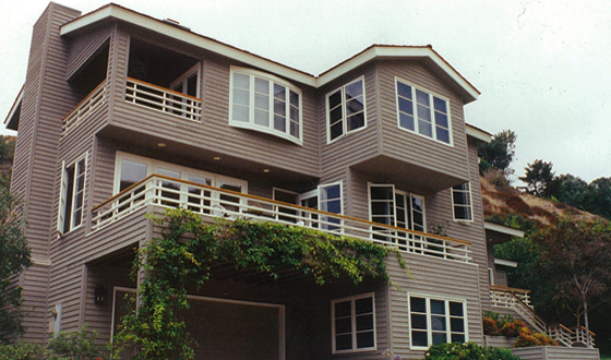 MVW General Contractors Inc. — Hillside Shingle Home — Deck Elevation