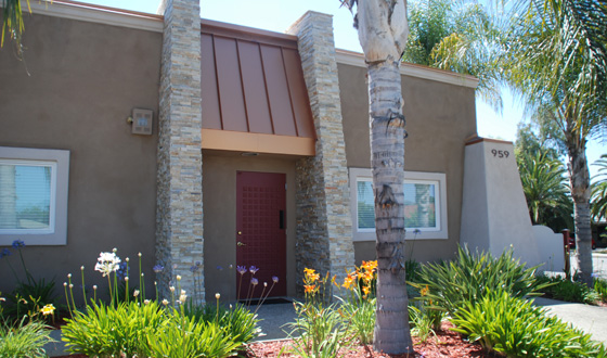 MVW General Contractors Inc. — Stacked Stone Office — Exterior Entry