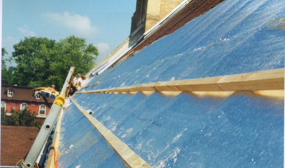 MVW General Contractors Inc. — Low-E Steep Roof Barrier Install