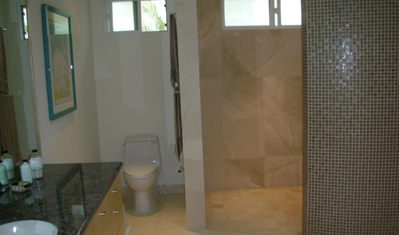 MVW General Contractors Inc. — Travertine Master Bath & Shower