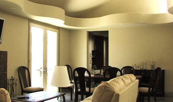 MVW General Contractors Inc. — Curved Ceiling — Finished Great Room