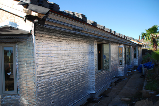 MVW General Contractors Inc. — Low-E Wall Wrap — Side Elevation