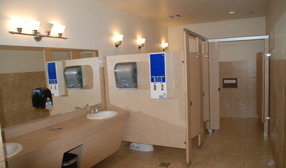 MVW General Contractors Inc. — Commercial Restroom — Tile & Partitions