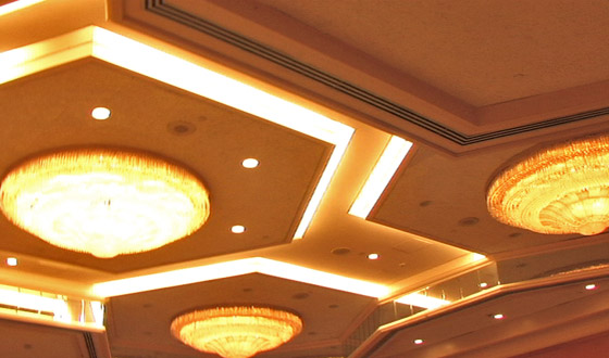 MVW General Contractors Inc. — Hotel Ballroom — Coffered Ceiling Detail